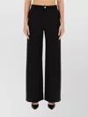 Moschino Jeans Wide Leg Pants In Black