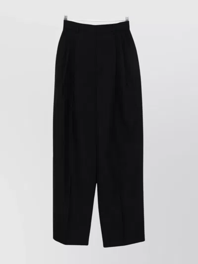 MOSCHINO WIDE LEG TROUSERS WITH PLEATS AND POCKETS