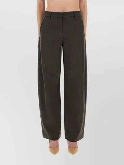 Moschino Wide Leg Trousers With Pockets And Loops