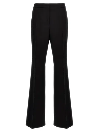 MOSCHINO WIDE-LEG WOOL BLEND CREPE PANTS WITH CENTRAL PLEAT