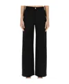 Moschino Jeans Wide Leg Pants In Black