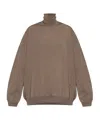Moschino Wide-sleeves Virgin Wool Jumper In Brown