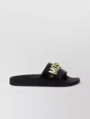 Moschino Black Lettering Logo Pool Slides