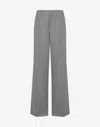 Moschino Virgin-wool Twill Flared Trousers In Grey