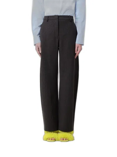 Moschino Jeans Wide Leg Pants In Gray