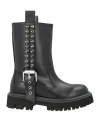 Moschino Woman Ankle Boots Black Size 8 Calfskin In Black