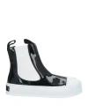 Moschino Woman Ankle Boots Black Size 8 Textile Fibers In Black