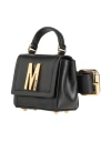 Moschino Woman Belt Bag Black Size - Leather In Black