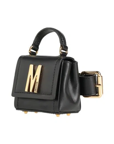 Moschino Woman Belt Bag Black Size - Leather