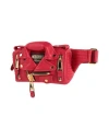 MOSCHINO MOSCHINO WOMAN BELT BAG RED SIZE - SOFT LEATHER