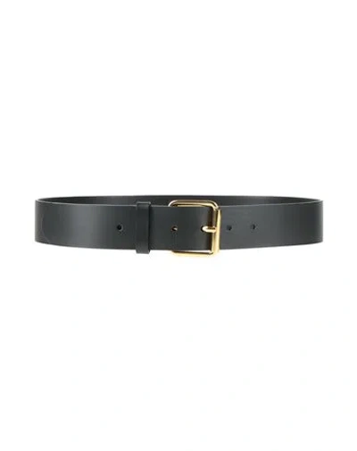 Moschino Woman Belt Black Size 34 Leather