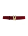 Moschino Woman Belt Red Size 10 Textile Fibers