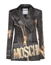 Moschino Woman Blazer Black Size 10 Polyester In Black