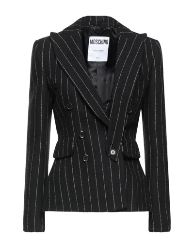 Moschino Suit Jackets In Black