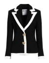 Moschino Heart-motif Single-breasted Blazer In Black