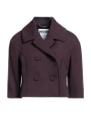 Moschino Woman Blazer Plum Size 10 Virgin Wool, Viscose, Acetate In Purple