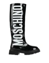 Moschino Woman Boot Black Size 8 Textile Fibers In Black