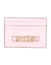 Moschino Woman Cardholder Pink Size - Leather
