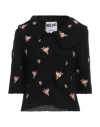 Moschino Woman Cardigan Black Size 10 Alpaca Wool, Virgin Wool, Polyamide In Black