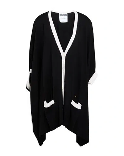 Moschino Woman Cardigan Black Size 8 Virgin Wool
