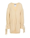 Moschino Woman Cardigan Cream Size 10 Cashmere, Virgin Wool In White