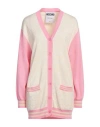 Moschino All-over Logo Wool Cardigan In White