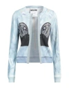 Moschino Woman Cardigan Light Blue Size 8 Viscose, Polyester In Blue
