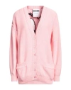 Moschino Woman Cardigan Pink Size 12 Cotton In Pink