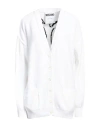 Moschino Woman Cardigan White Size 12 Cotton