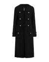 Moschino Single-breasted Long Coat In Black