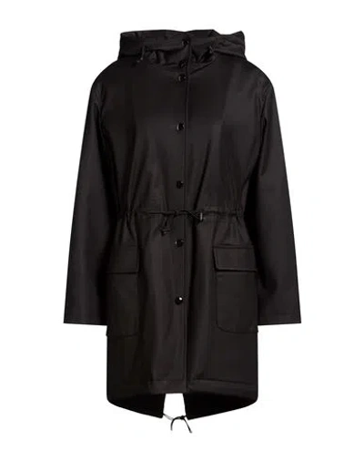 Moschino Woman Coat Black Size 8 Polyamide, Cotton, Elastane
