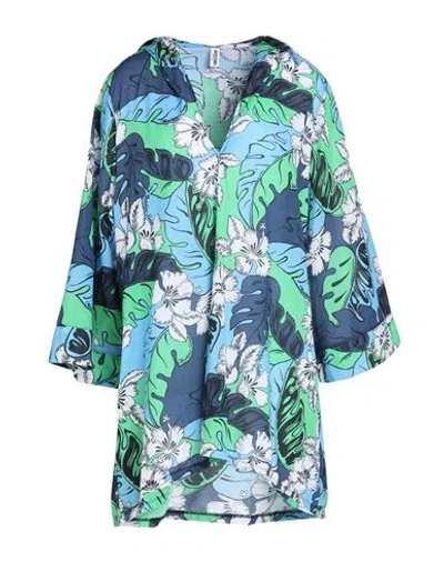 Moschino Woman Cover-up Navy Blue Size Xs Cotton