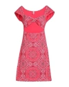 Moschino Woman Cover-up Tomato Red Size L Polyester, Elastane In Tomato Red