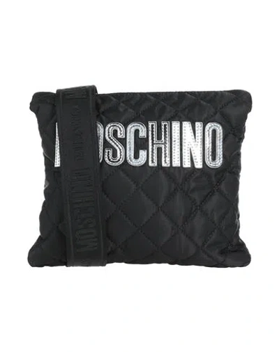 Moschino Woman Cross-body Bag Black Size - Soft Leather, Textile Fibers