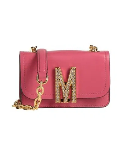 Moschino Woman Cross-body Bag Coral Size - Leather In Red