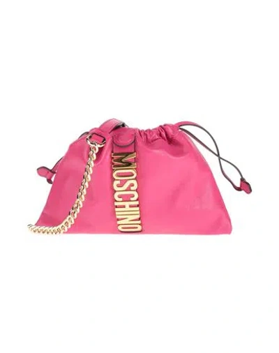 Moschino Woman Cross-body Bag Fuchsia Size - Leather In Pink