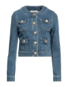 Moschino Woman Denim Outerwear Blue Size 6 Cotton, Elastane In Blue