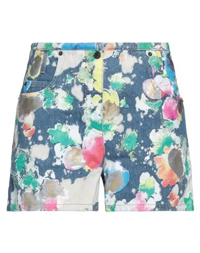 Moschino Woman Denim Shorts Blue Size 2 Cotton