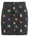 Moschino Woman Denim Skirt Black Size 6 Cotton, Elastane In Black