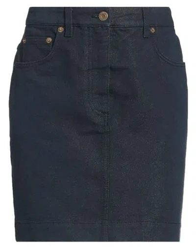 Moschino Woman Denim Skirt Blue Size 4 Cotton, Viscose, Metal