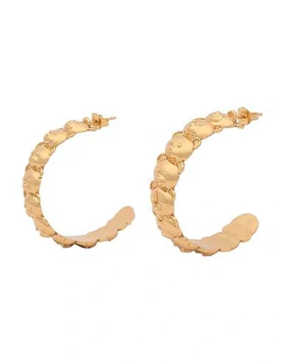 Moschino Woman Earrings Gold Size - Metal