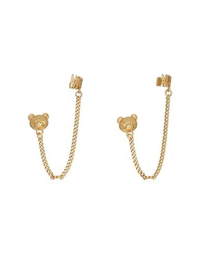 Moschino Woman Earrings Gold Size - Metal