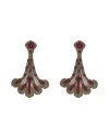 Moschino Woman Earrings Gold Size - Textile Fibers, Metal In Gold