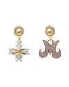 Moschino Woman Earrings Sky Blue Size - Metal In Multi