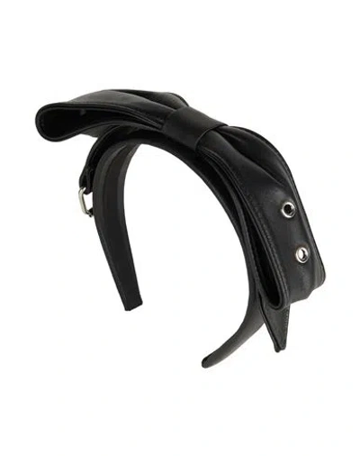 Moschino Woman Hair Accessory Black Size - Leather