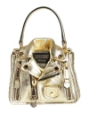 Moschino Woman Handbag Gold Size - Leather