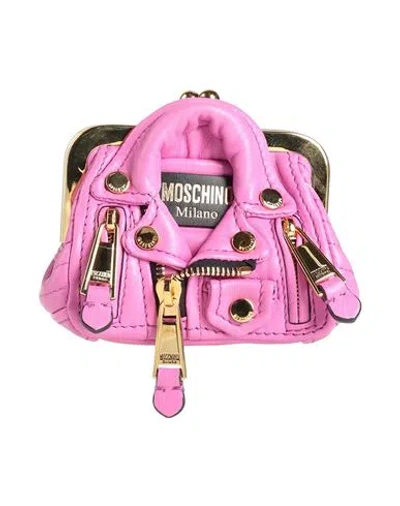 Moschino Woman Handbag Mauve Size - Textile Fibers In White