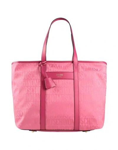Moschino Woman Handbag Pink Size - Leather, Textile Fibers