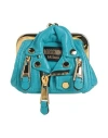 Moschino Woman Handbag Turquoise Size - Textile Fibers In Pattern