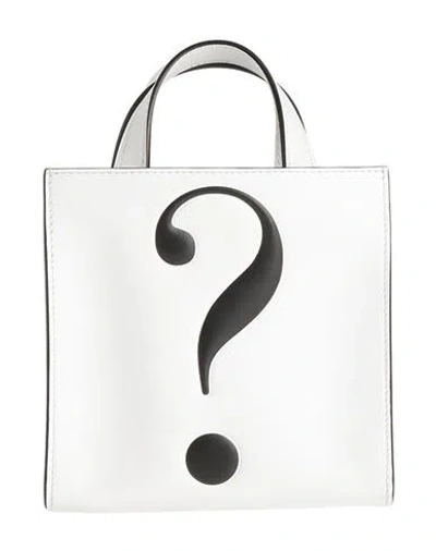 Moschino Logo-embossed Tote Bag In White